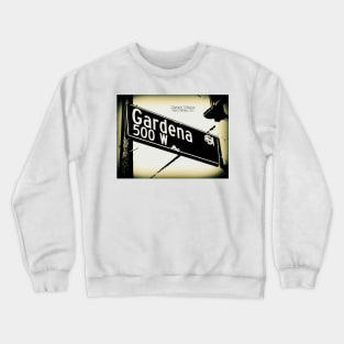 Gardena Boulevard, Gardena, California by Mistah Wilson Crewneck Sweatshirt